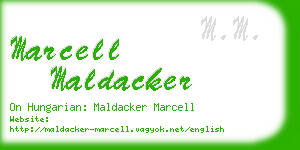 marcell maldacker business card